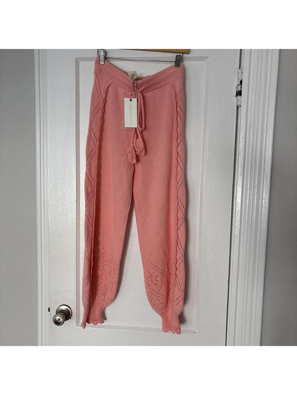 LoveShackFancy Women's Pink Joggers-tracksuit